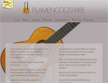 Tablet Screenshot of flamenco-gitarre.de